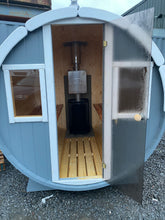 Load image into Gallery viewer, Barrel Sauna 2m x 2m Wood or Ell heaters
