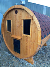 Load image into Gallery viewer, Barrel Sauna 2m + Extra 50cm Terrace on front
