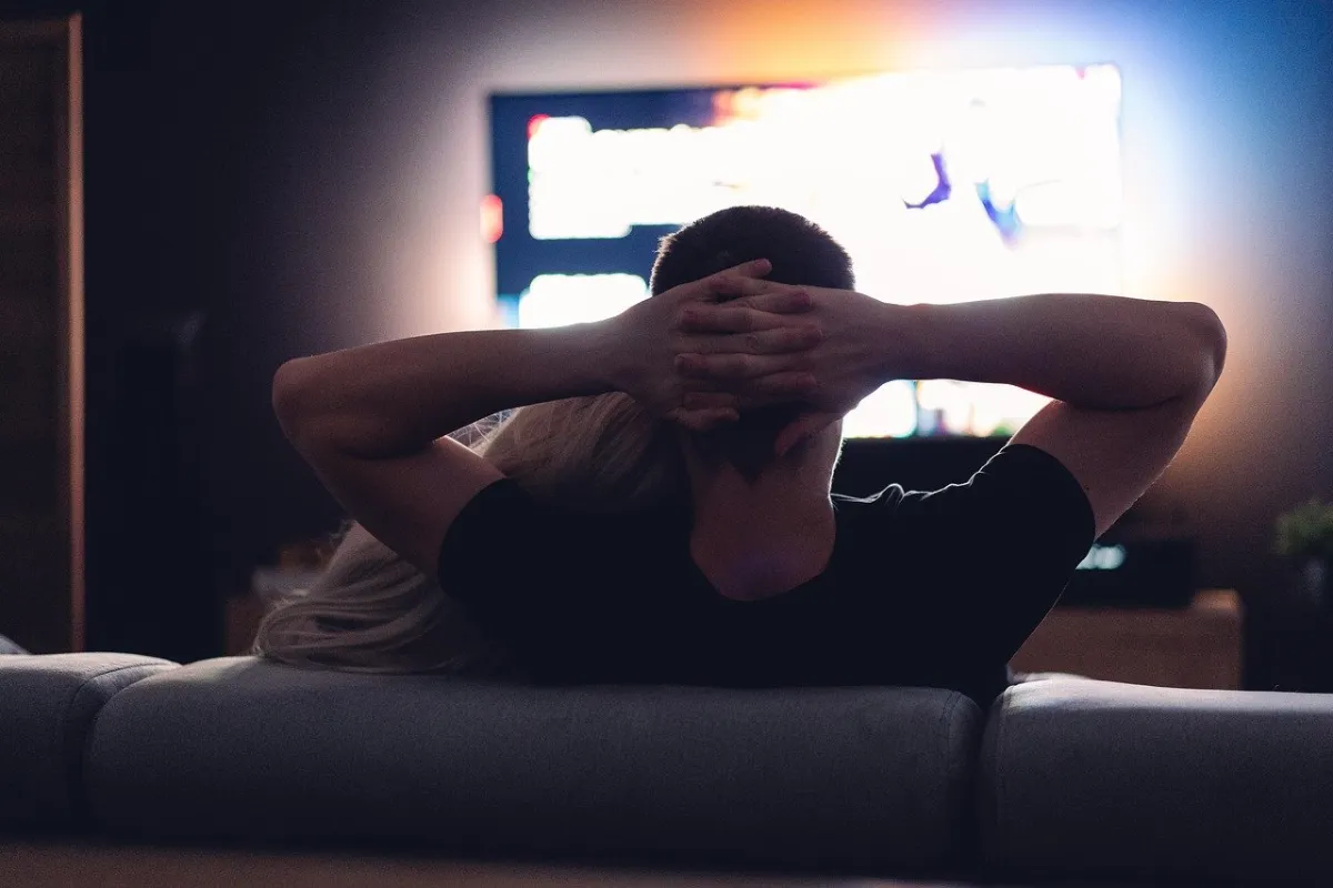 Irish family streaming live TV on a large Smart TV